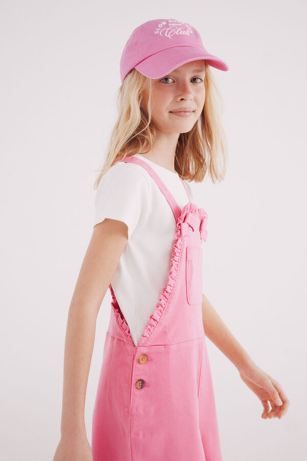 Springfield Kids Macacão curto rosa para meninas rosa