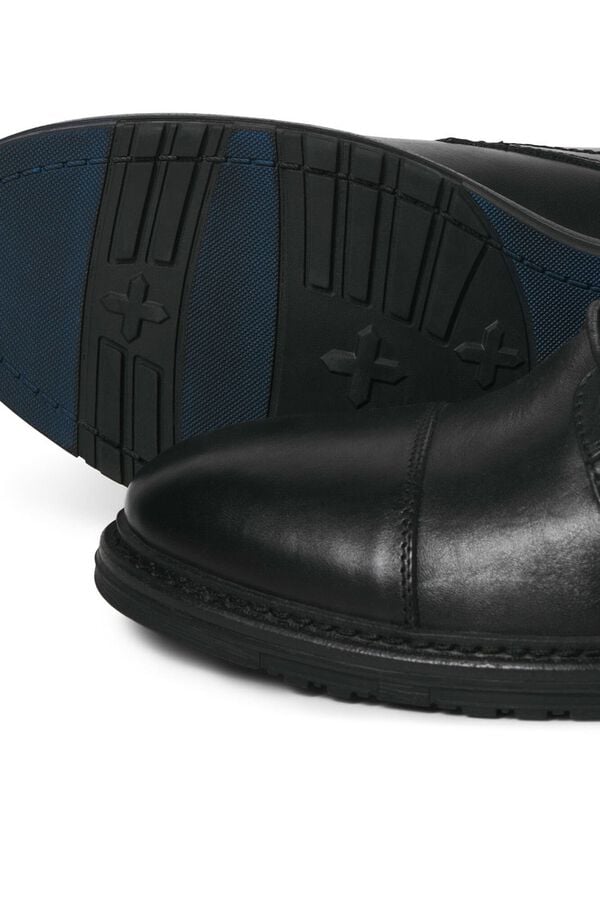 Jack & Jones Botas de cuero para hombre negro
