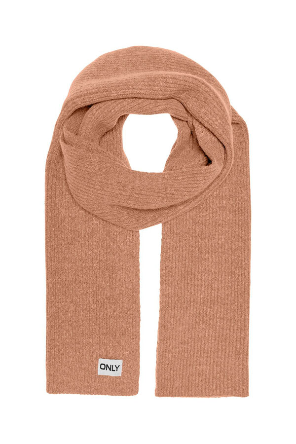 Only Bufanda con logo nude