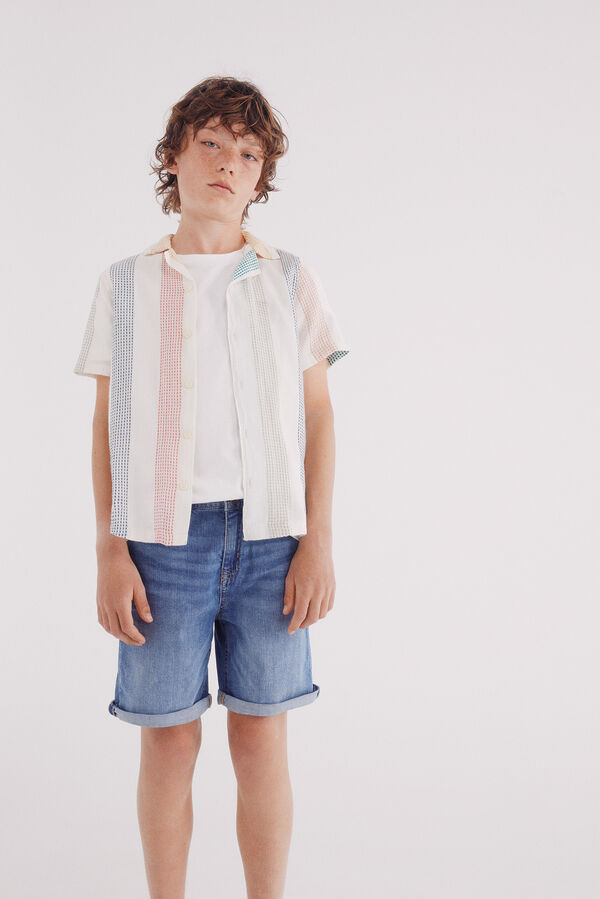 Springfield Kids Bermudas denim rapaz azul