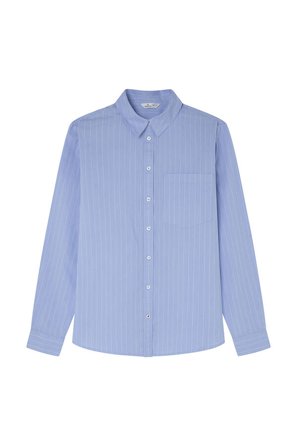 Springfield Camisa riscas  azul