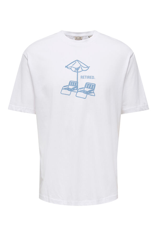 Only & Sons T-shirt de manga curta branco