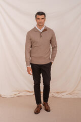 Celopman Jersey Cuello Polo Vivos beige