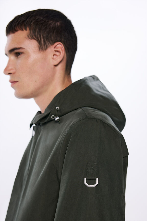 Springfield Parka curta e leve estampado