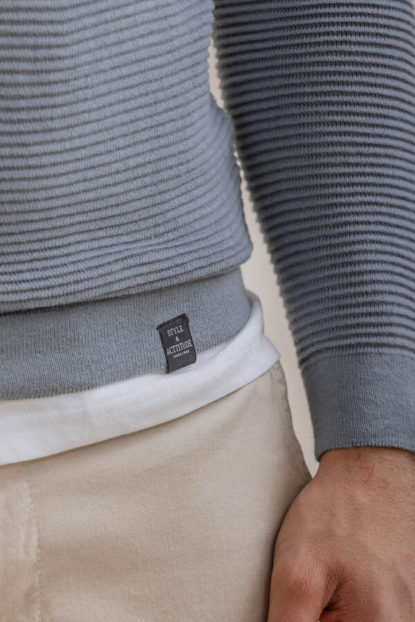 Celopman Jersey B&aacute;sico Ottoman azul