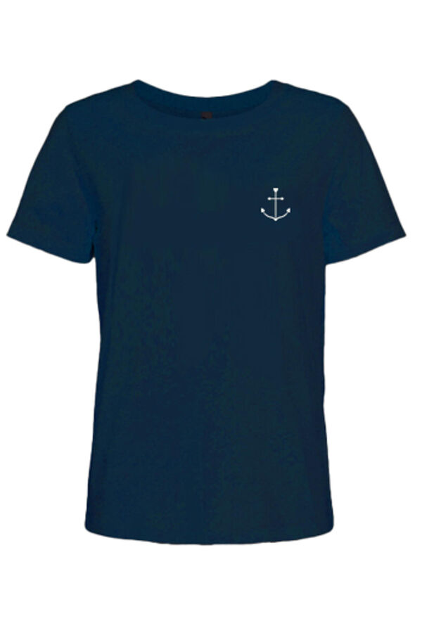 JDY Camiseta algod&oacute;n estampado gris