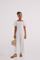 Springfield Kids Mono lino rayas ni&ntilde;a blanco