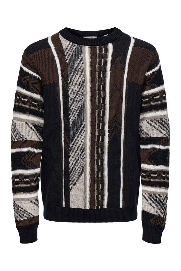 Only & Sons Jersey cuello redondo negro