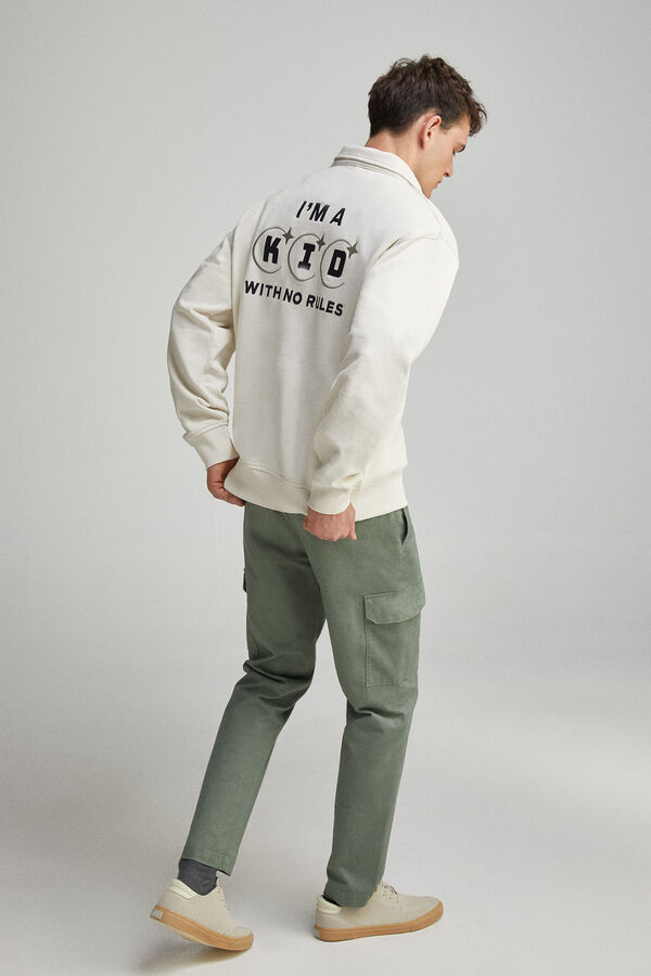 Springfield Sudadera polo blanco