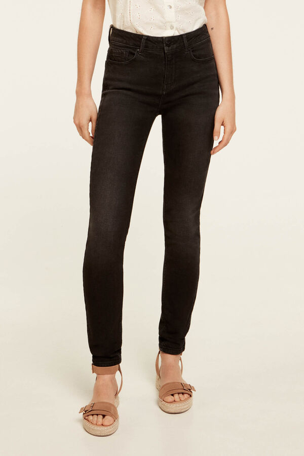Springfield Jeans Slim Lavagem Sustentável preto