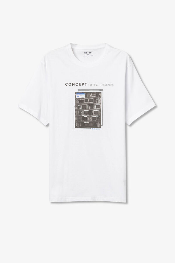 Tiffosi T-shirt estampada branco