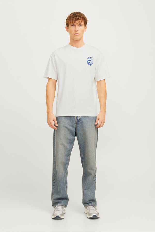 Jack & Jones Camiseta back print blanco