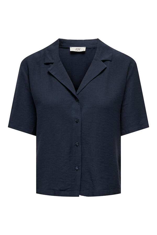 JDY Camisa botones manga 3/4 gris