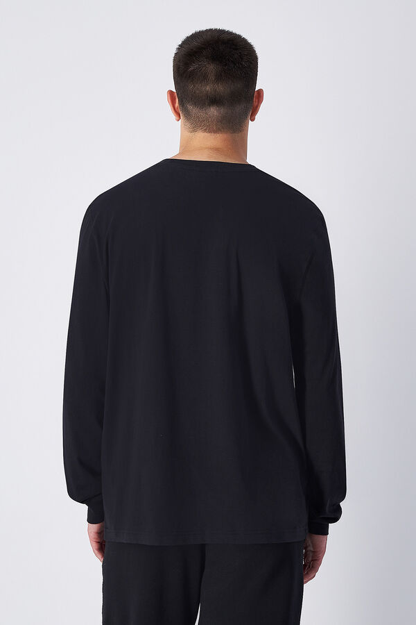 Champion T-shirt manga comprida preto