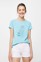 Springfield T-shirt Cavalo-marinho Beads azul