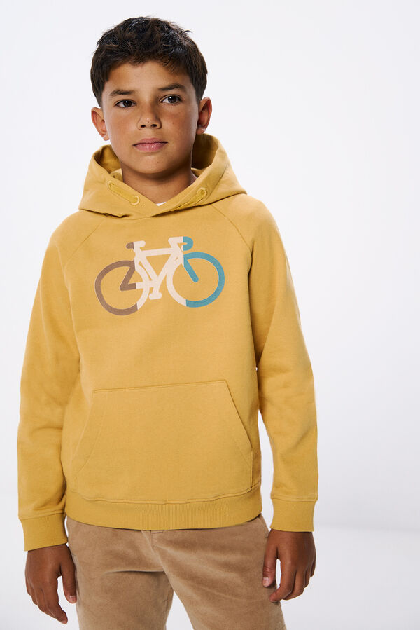 Springfield Kids Sudadera capucha bici ni&ntilde;o amarillo