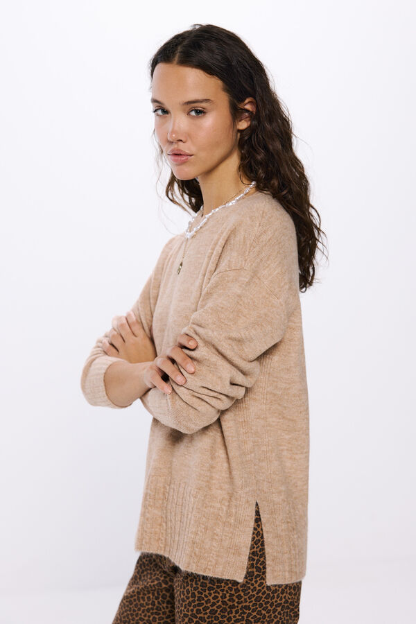 Springfield Suéter com riscas em relevo azul