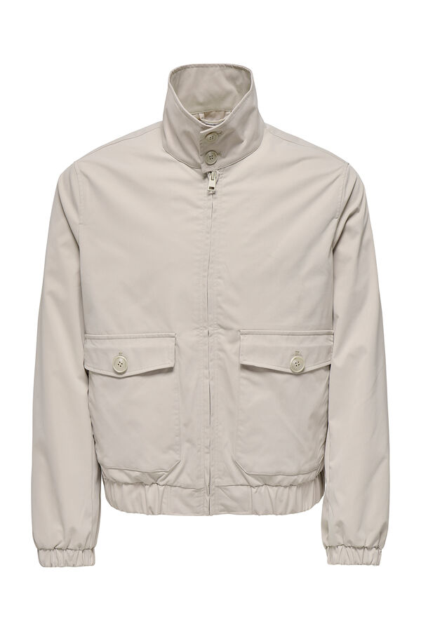 Only & Sons Leichte Herrenjacke mit regular fit. cinzento