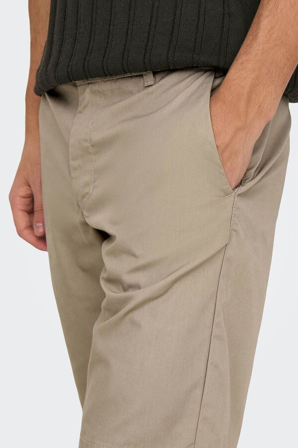 Only & Sons Bermuda chino tostado