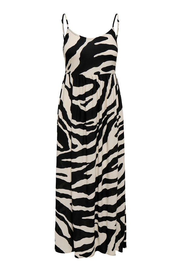 Only Vestido de al&ccedil;as comprido preto