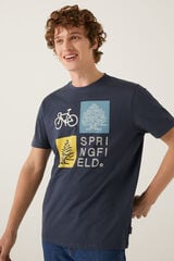 Springfield Camiseta logo azul medio