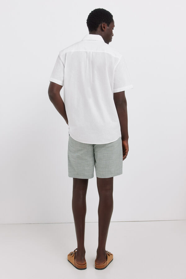 Springfield Bermuda chambray comfort slim fit verde