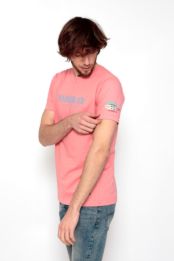 Brave Soul Camiseta estampada en espalda naranja