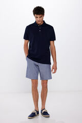 Springfield Bermuda oxford comfort fit azul