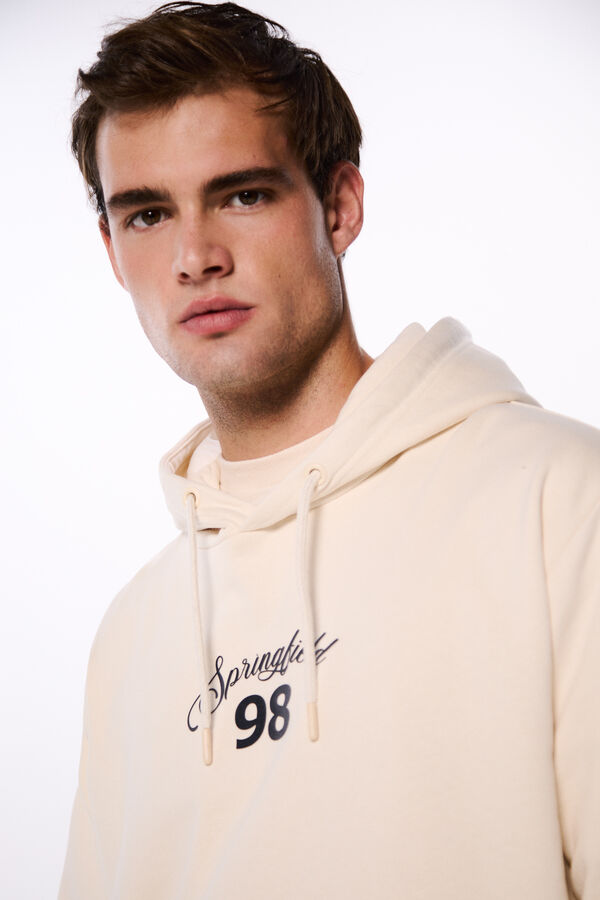 Springfield Sudadera Springfield logo HD blanco