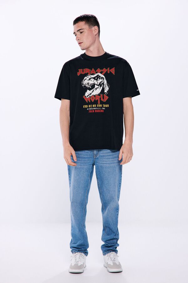 Springfield T-shirt "Jurassic World Rock Style preto