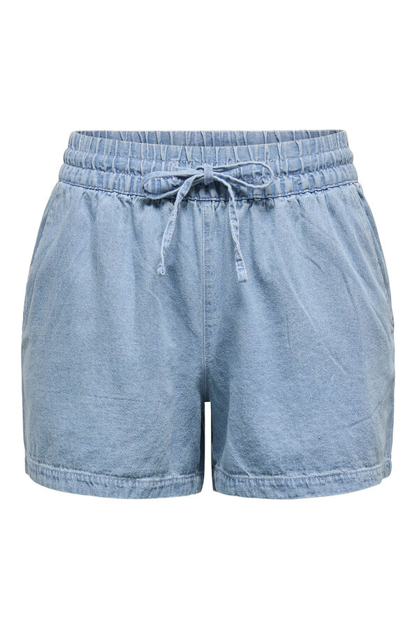 JDY Shorts tecido azul