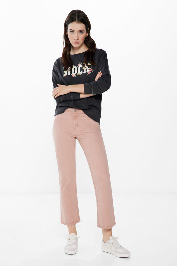 Springfield Jeans Color Kick Flare rosa