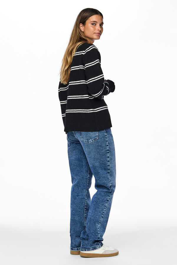 Pieces Camisola de malha  preto