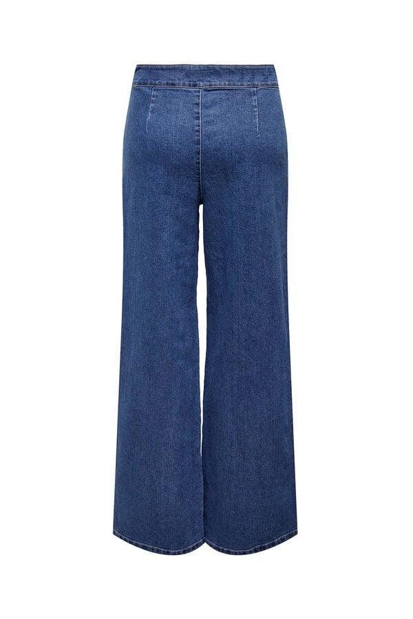 JDY Jeans longos e largos azul
