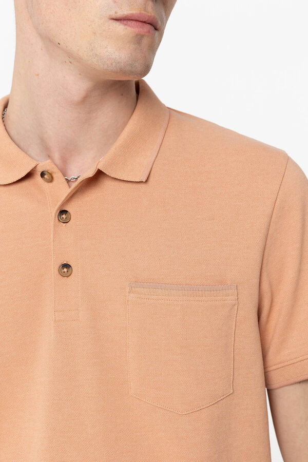 Tiffosi Polo Piqu&eacute; com Bolso vermelho