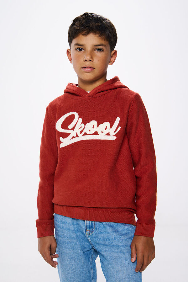 Springfield Kids Su&eacute;ter com capuz para menino vermelho