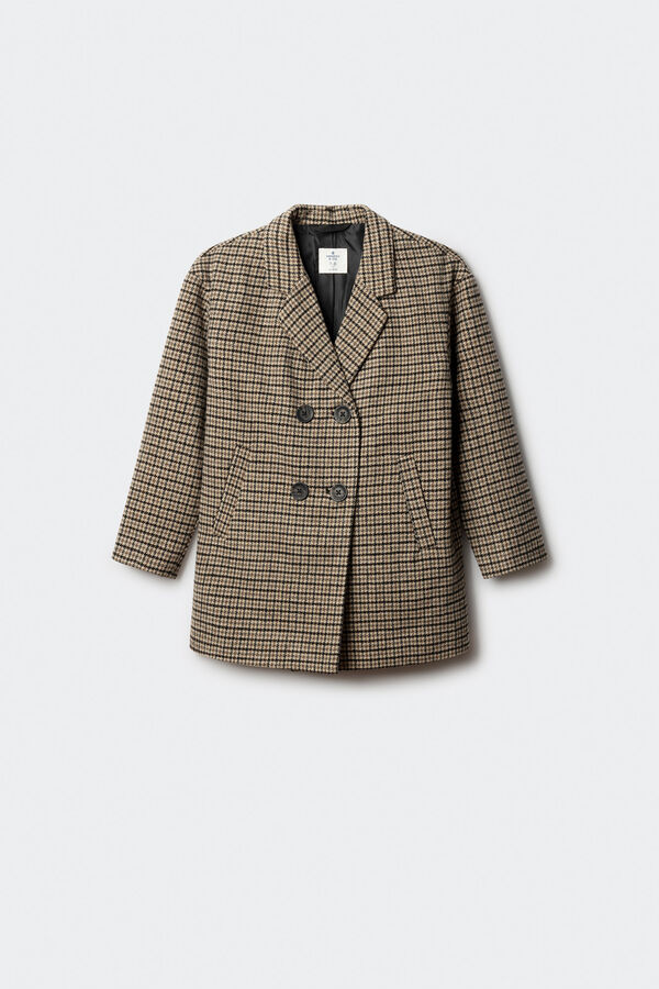 Springfield Kids Abrigo de cuadros ni&ntilde;a nude