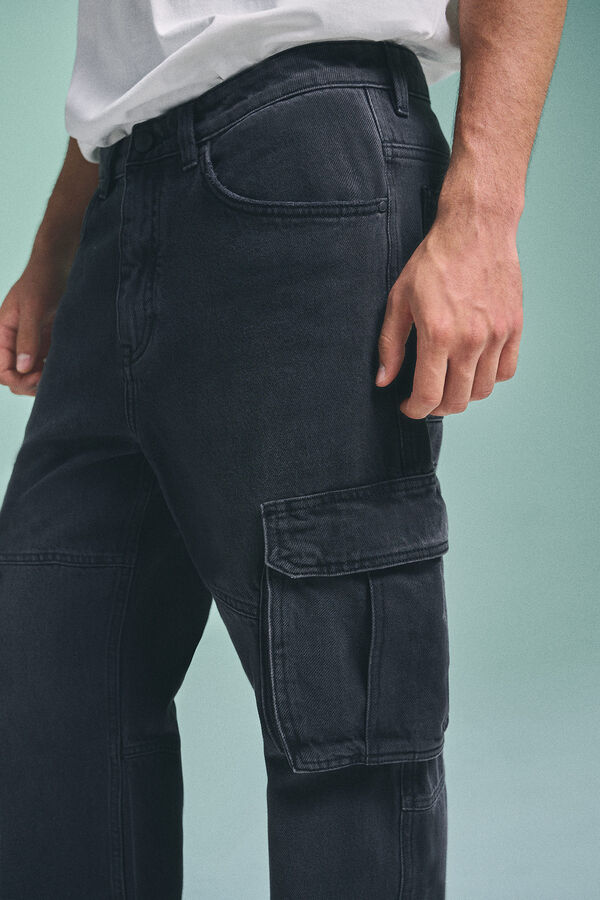 Springfield Jeans cargo Pedri X Springfield gris