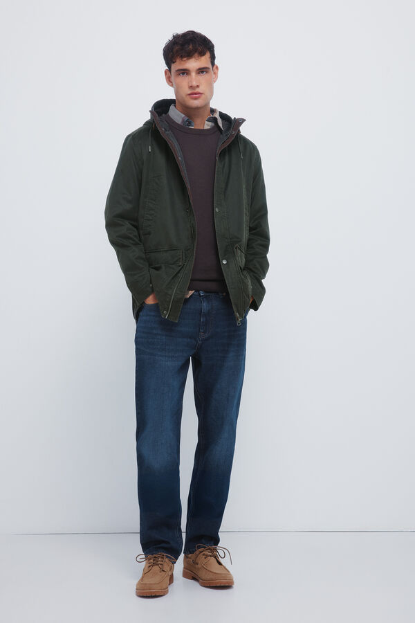 Springfield Parka de algod&atilde;o estampado
