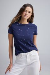 Springfield Camiseta estampada azul