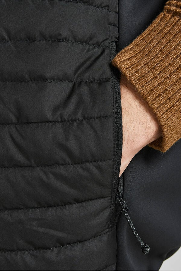 Jack & Jones PLUS Colete acolchoado leve PLUS preto