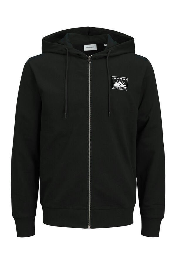 Jack & Jones Sweatshirt com fecho-&eacute;clair preto
