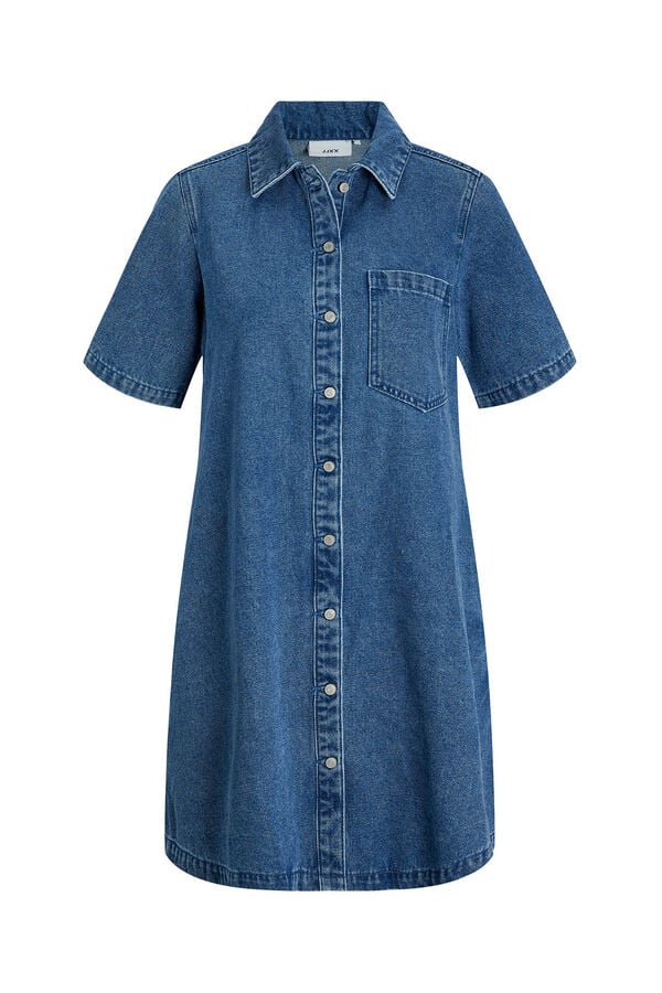 Jack & Jones Vestido curto denim azul