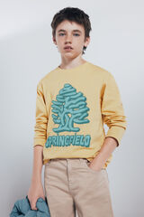 Springfield Kids Camiseta manga comprida &aacute;rvore amarela para meninos amarelo