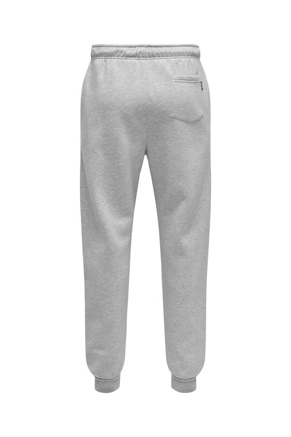 Only & Sons Pantal&oacute;n estilo ch&aacute;ndal de hombre regular fit. gris