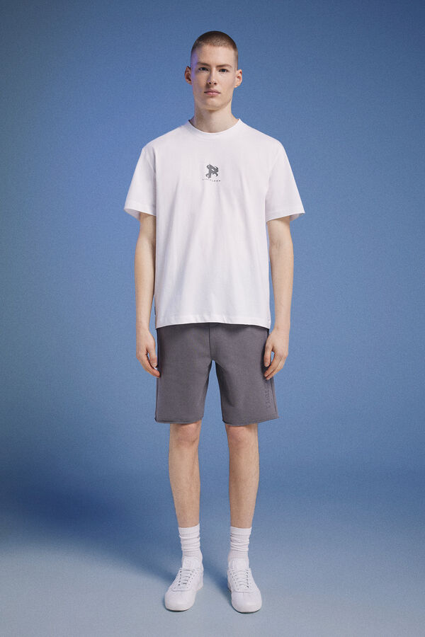 Springfield Bermuda felpa Pedri x Springfield gris