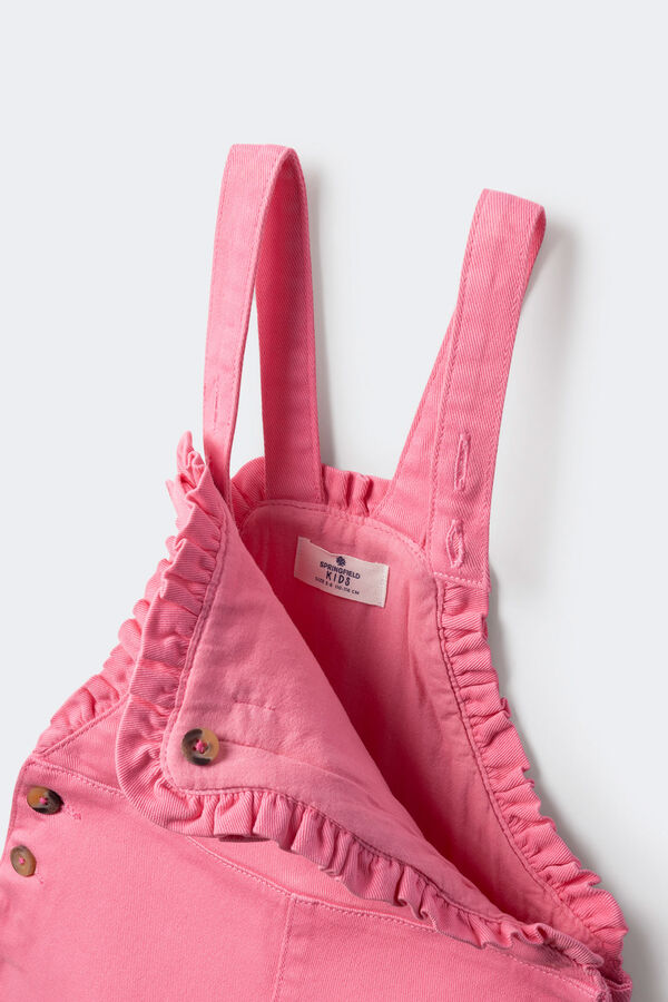 Springfield Kids Macacão curto rosa para meninas rosa