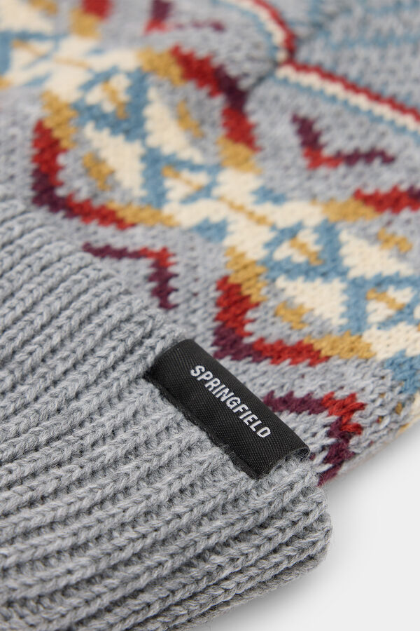 Springfield Gorro beanie jacquard gris gris