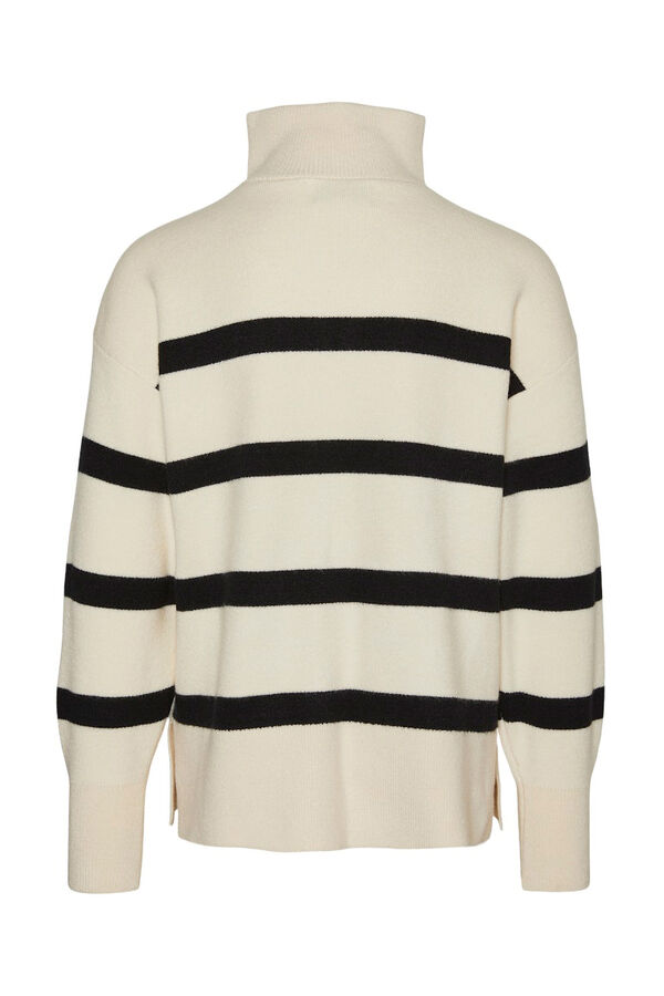 Vero Moda Girl Jersey cuello con cremallera gris