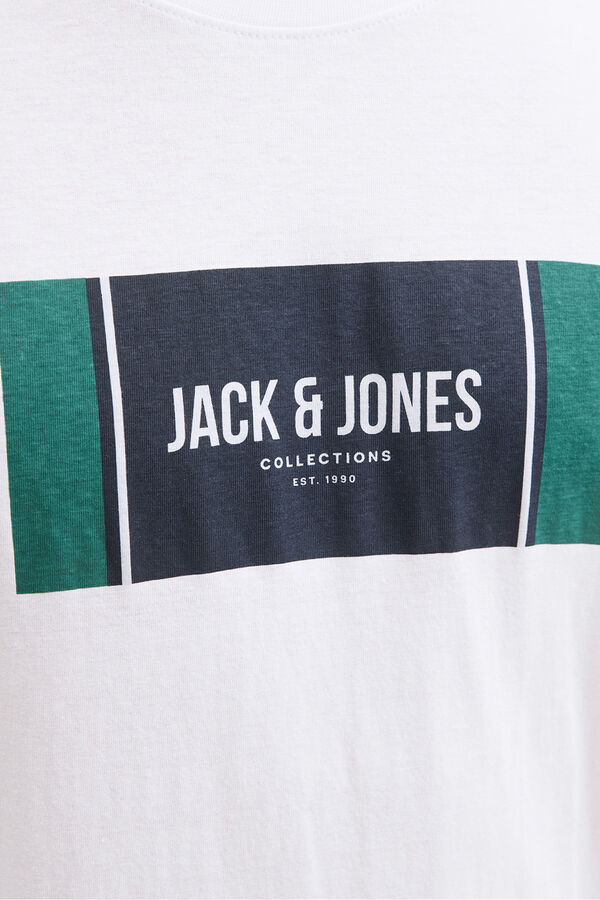 Jack & Jones Camiseta regular fit blanco